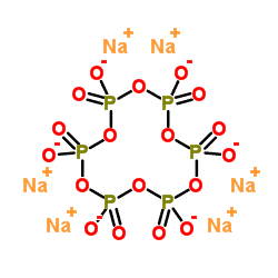 Chemical Structure Depiction of Sodium hexametaphosphate