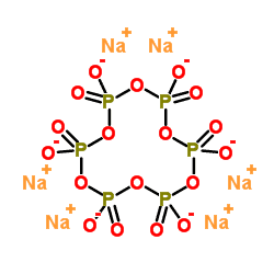 Chemical Structure Depiction of Sodium hexametaphosphate 