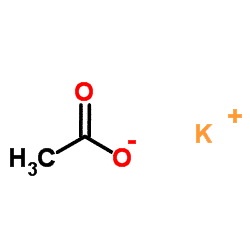 Chemical Structure Depiction of potassium acetate