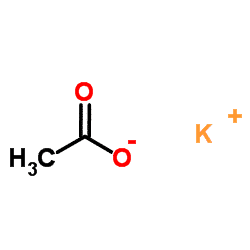 Chemical Structure Depiction of potassium acetate 