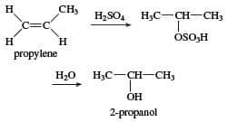 Indirect hydration of isopropyl alcohol