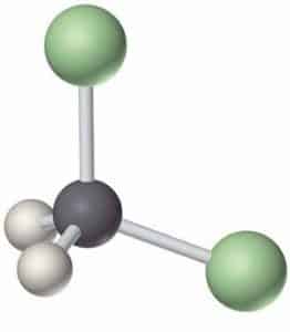 Chemical Structure Depiction of methylene chloride 