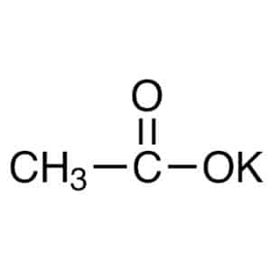 chemical structure of potassium acetate