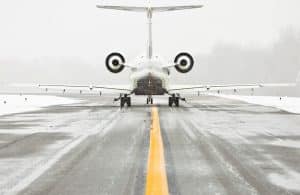 Potassium acetate is used as an antifreeze in airport runways 