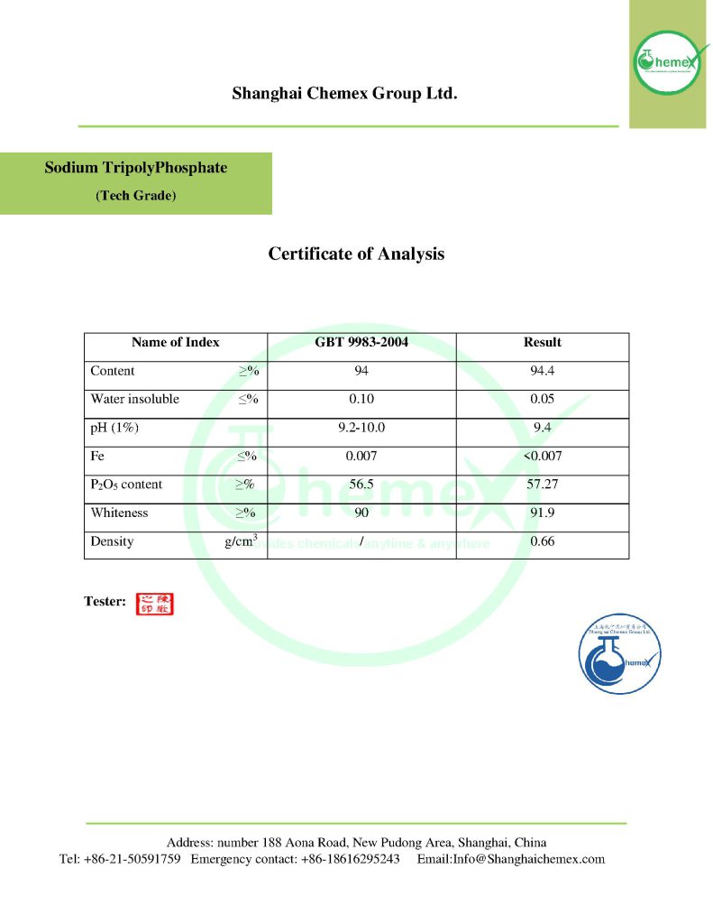 STPP COA
