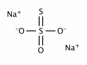 chemical structure of sodium thiosulfate