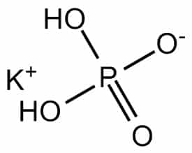chemical structure of Monopotassium phosphate