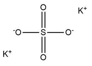 chemical structure of potassium sulfate