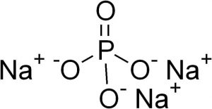 Chemical structure of Trisodium phosphate