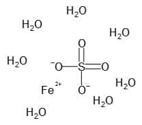 chemical structure of Ferrous sulfate heptahydrate