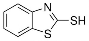 chemical structure of MBT Accelerator