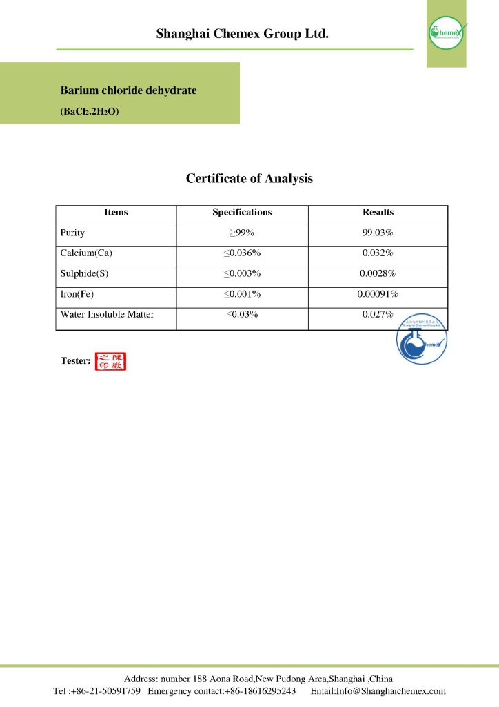 Barium chloride