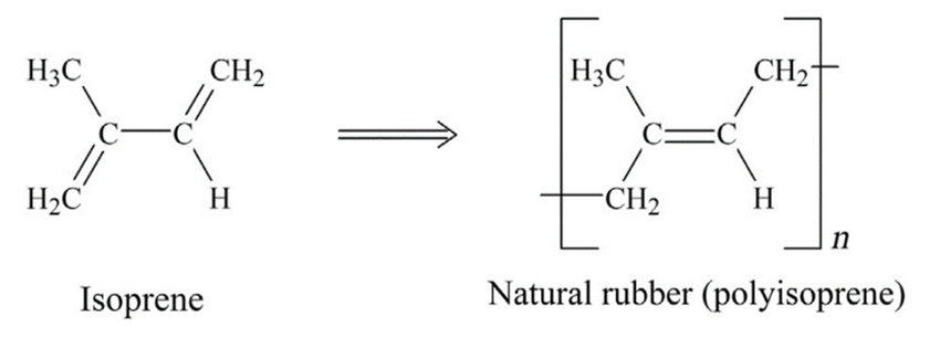 chemical structure of natural rubber