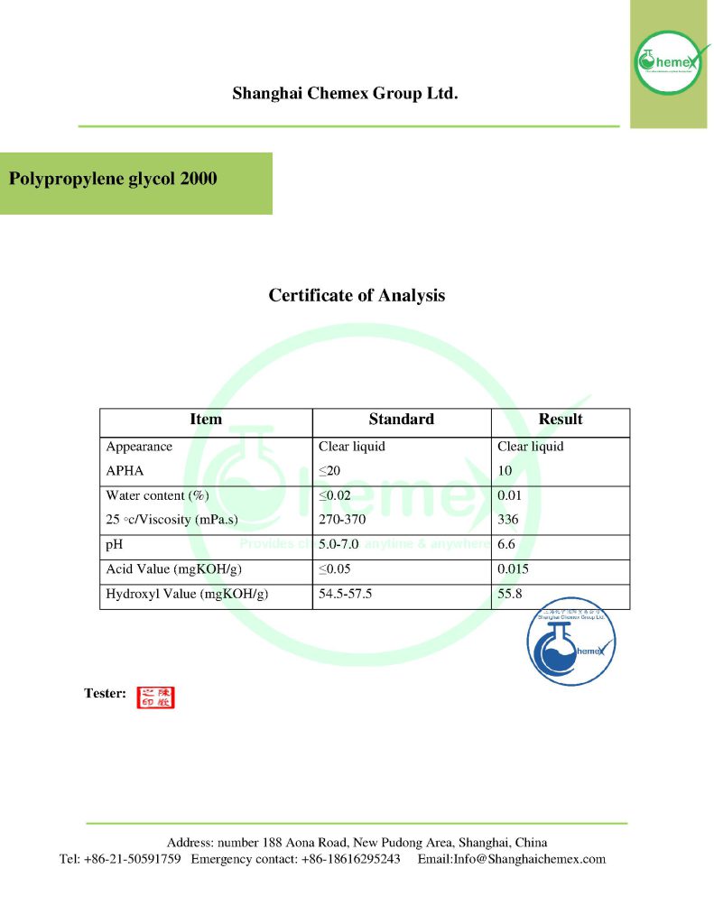 PPG COA