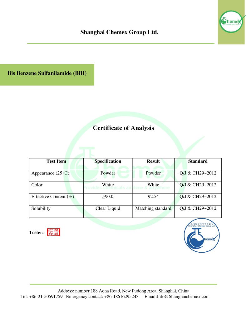 BBI COA