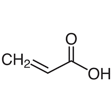 chemical structure of Acrylic Acid