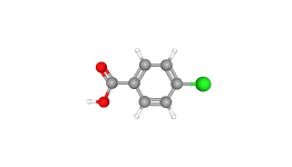 chemical structure of 4-chlorobenzoic acid