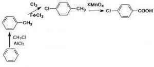 production of 4-chlorobenzoic acid