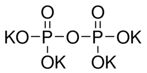 Chemical structure of Tetra potassium pyrophosphate (TKPP)