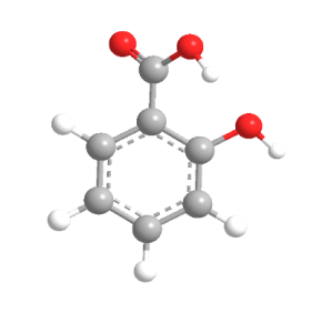 Spatial structure of salicylic acid