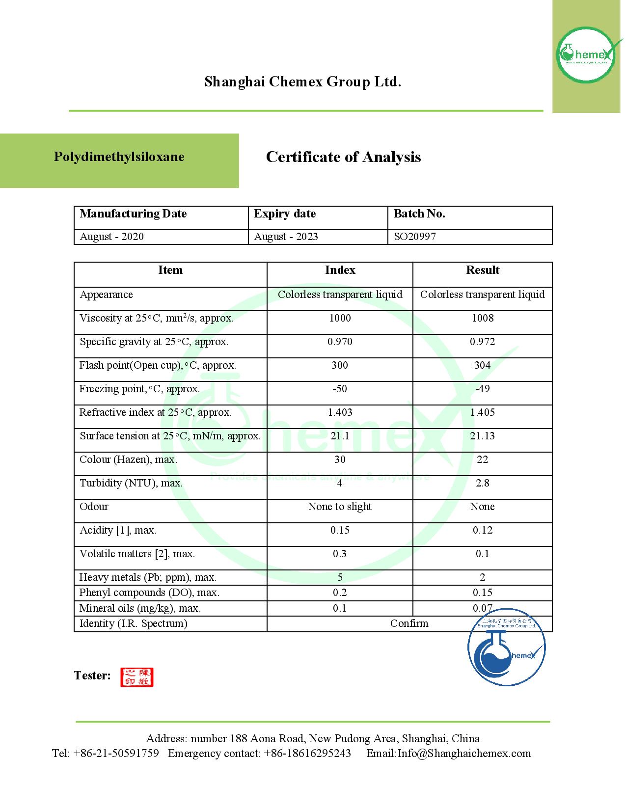 Buy Silicone oil; Price, Uses, and Analysis Shanghai Chemex