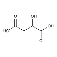 chemical structure of malic acid