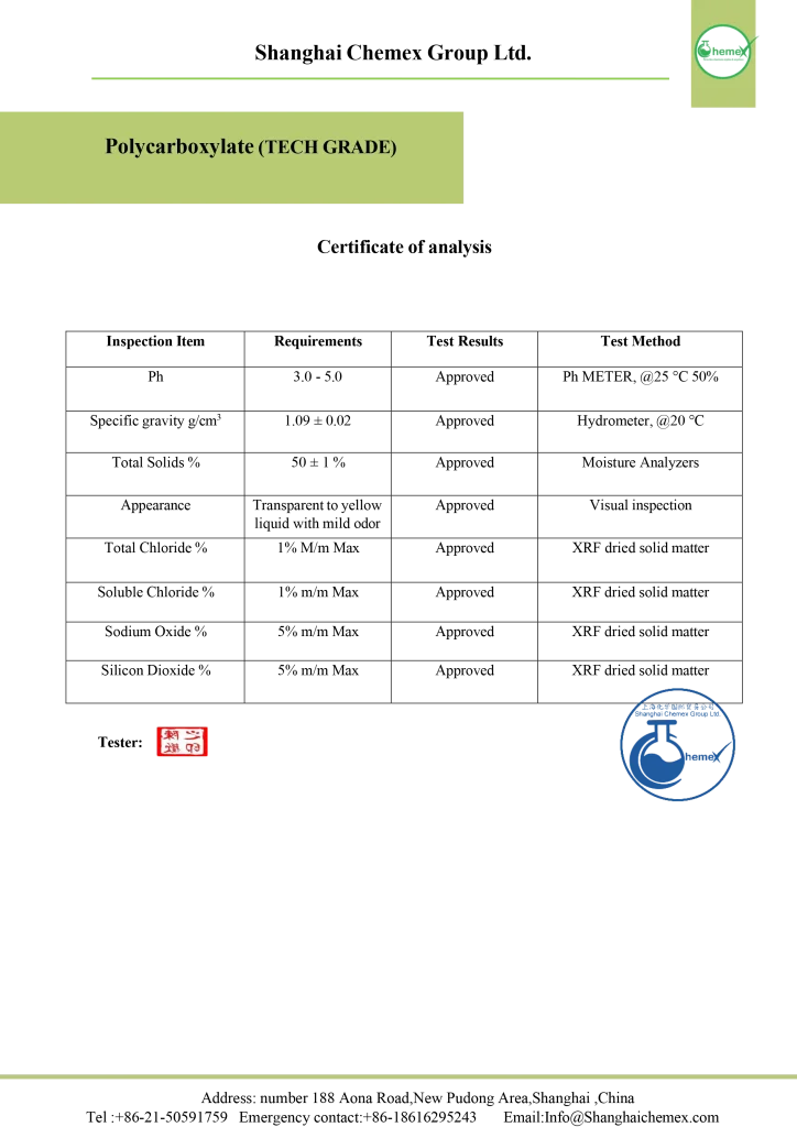 Polycarboxylate COA